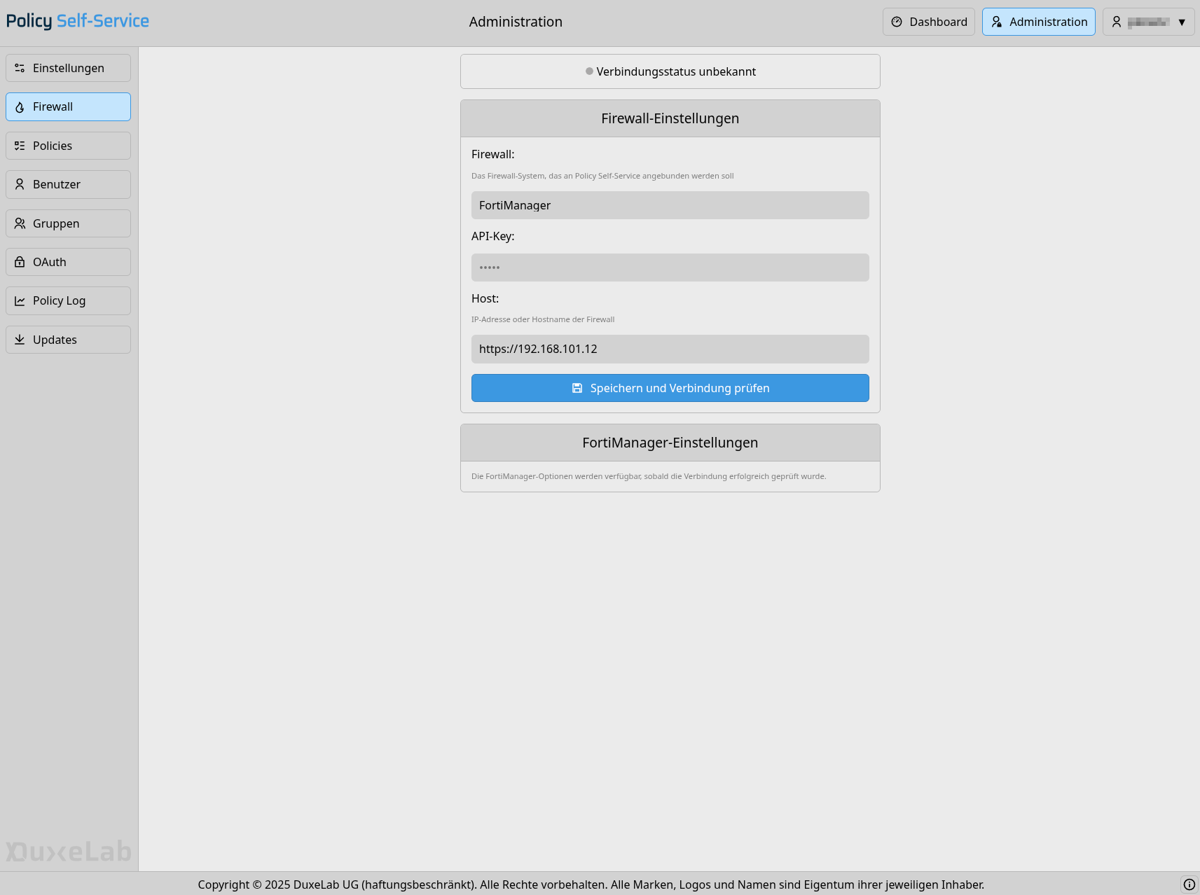 FortiManager-Anbindung